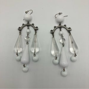 Ben-Amun Drop Silver Tone Earings